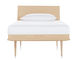 nelson™ thin edge bed with wood taper legs - 13
