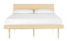 nelson™ thin edge bed with wood taper legs - 3