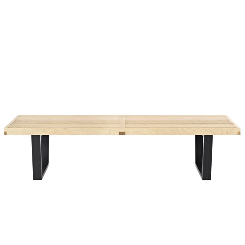 george nelson platform bench with wood base