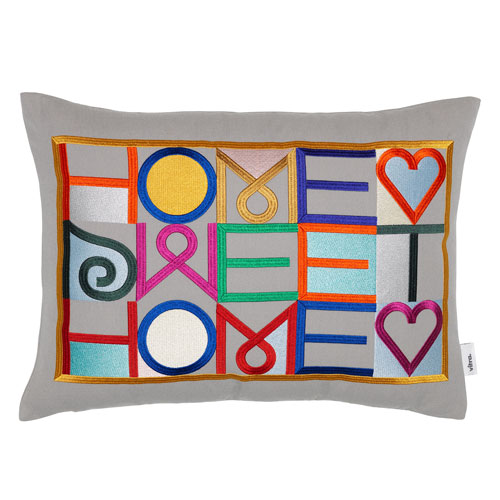 girard embroidered pillow home sweet home
