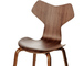 grand prix chair with wood legs - 5