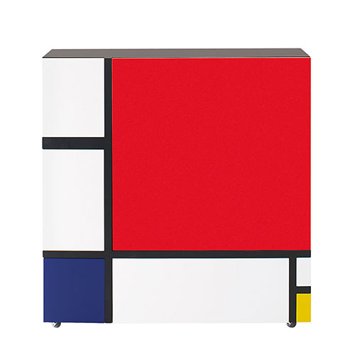 homage to mondrian cabinet