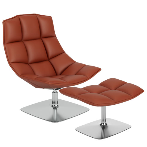 jehs+laub pedestal lounge & ottoman
