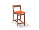 jens risom outdoor stool with wood back - 1