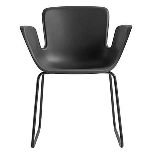 juli plastic armchair with sled base
