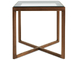 krusin 18" h square side table with walnut base - 1