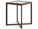 krusin 22" h square side table with walnut base - 1