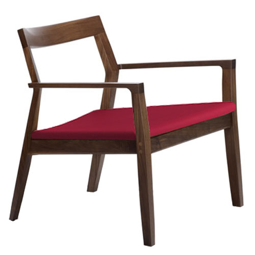 krusin lounge arm chair with upholstered seat
