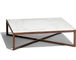 krusin square coffee table with walnut frame - 1
