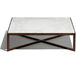 krusin square coffee table with walnut frame - 2