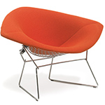 bertoia large diamond chair with full cover
