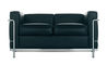 le corbusier lc2 two seat sofa with down cushions - 2