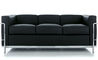 le corbusier lc2 3 seat sofa with down cushions - 1