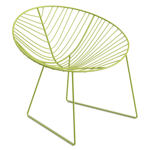 leaf lounge chair with sled base