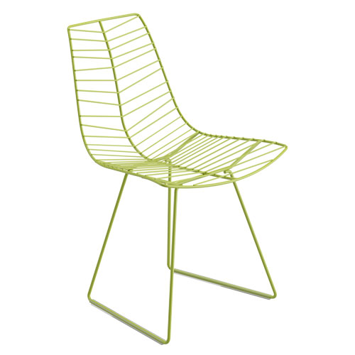 leaf side chair with sled base