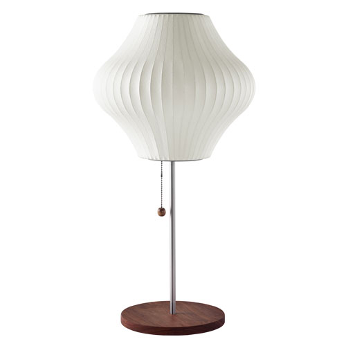 nelson lotus table lamp pear