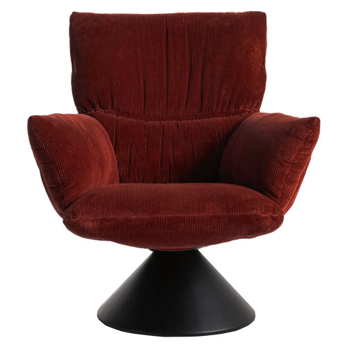lud'o lounge chair with conical base