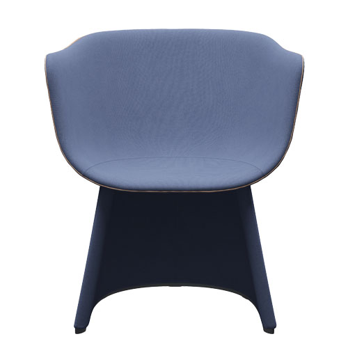 Monolit Lounge Chair with leather piping