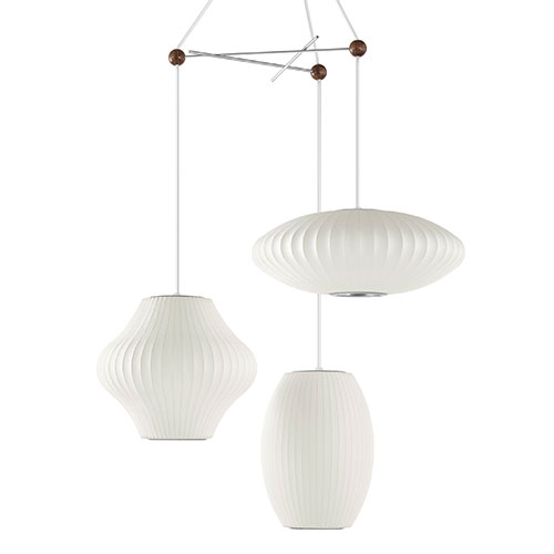 nelson triple bubble lamp fixture