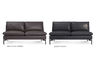 new standard armless leather sofa - 7