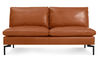 new standard armless leather sofa - 8