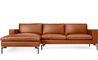 new standard leather sofa with chaise - 9