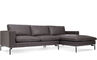 new standard leather sofa with chaise - 3