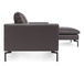 new standard leather sofa with chaise - 6