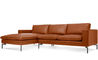 new standard leather sofa with chaise - 8
