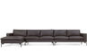 new standard medium sectional leather sofa - 3