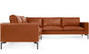 new standard small sectional leather sofa - 5