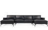 new standard u shaped leather sectional sofa - 1