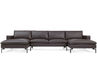 new standard u shaped leather sectional sofa - 2