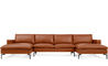 new standard u shaped leather sectional sofa - 4