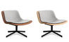 nonesuch swivel upholstered lounge chair - 11