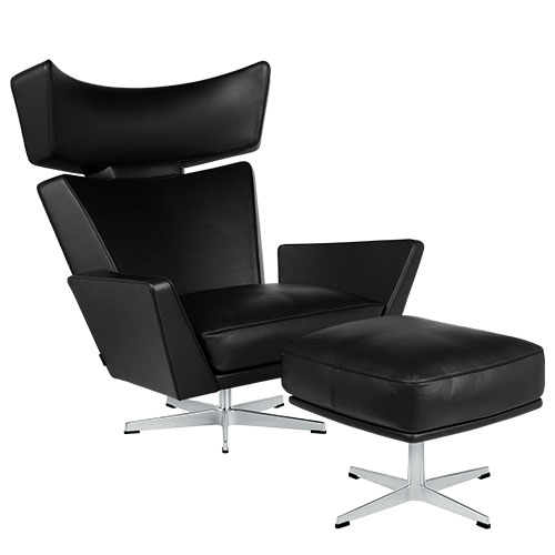 arne jacobsen oksen lounge chair & ottoman