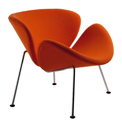 pierre paulin orange slice chair