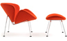 orange slice chair & ottoman - 2