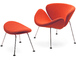 orange slice chair & ottoman - 3