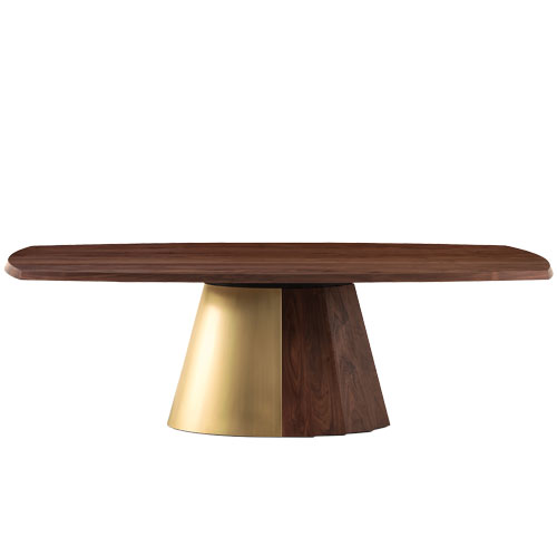 Orion Dining Table wood & metal base