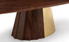 orion dining table wood & metal base - 10