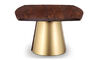 orion dining table wood & metal base - 5