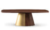 orion dining table wood & metal base - 1