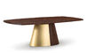 orion dining table wood & metal base - 4