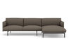 outline sofa with chaise longue - 1