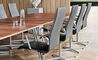 oxford medium back chair with 4-star base - 7