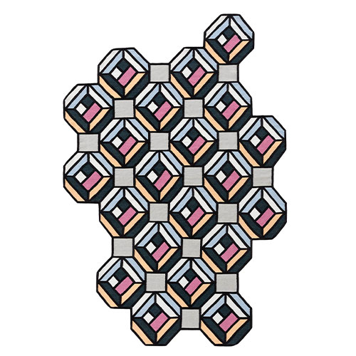 parquet tetragon rug