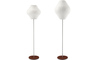 nelson™ pear bubble floor lamp on lotus stand - 5