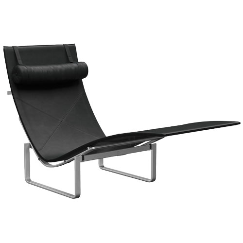 pk24 leather chaise lounge