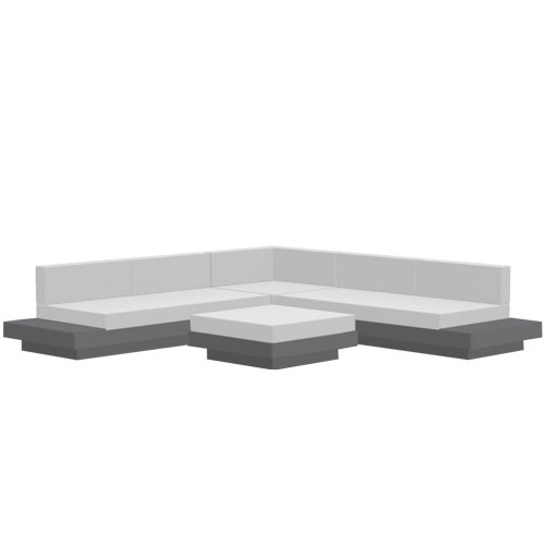 Platform One Sectional Sofa & Ottoman Bundle A
